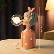 LegnoLuce | Elegante Artigianale Lampada da Tavolo in Tessuto e Legno 12