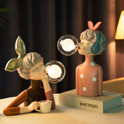 LegnoLuce | Elegante Artigianale Lampada da Tavolo in Tessuto e Legno 3