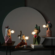 LegnoLuce | Elegante Artigianale Lampada da Tavolo in Tessuto e Legno 5