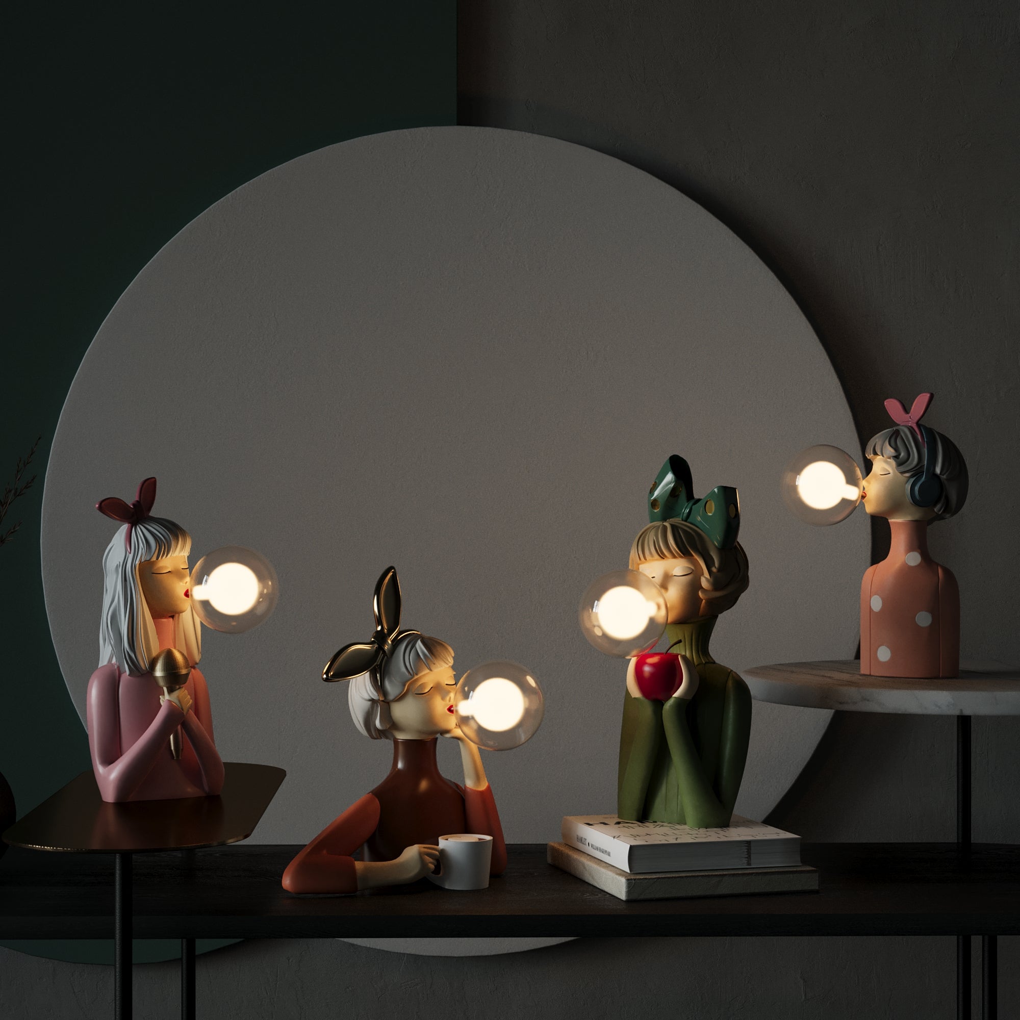 LegnoLuce | Elegante Artigianale Lampada da Tavolo in Tessuto e Legno 5