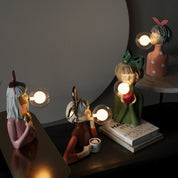 LegnoLuce | Elegante Artigianale Lampada da Tavolo in Tessuto e Legno 6