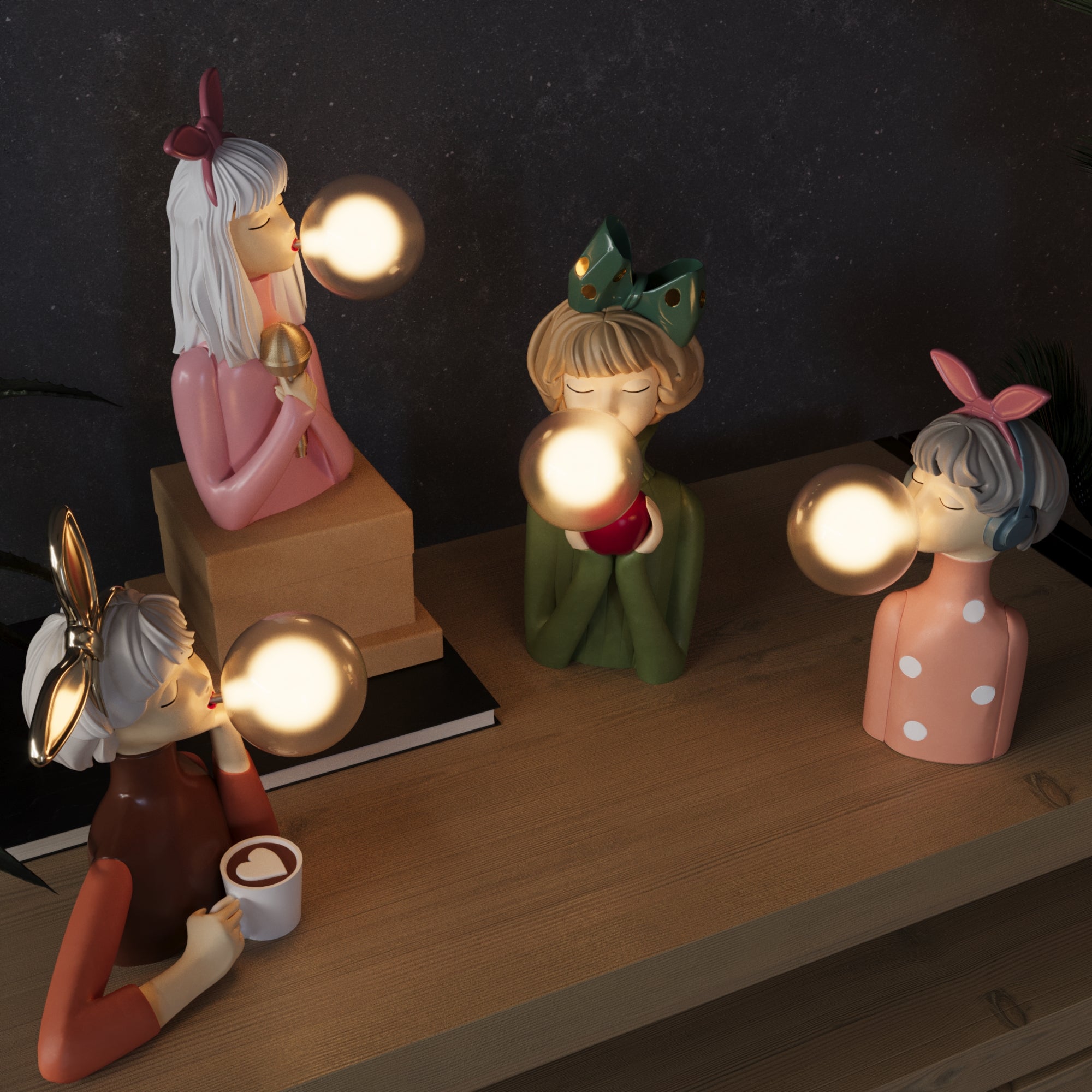 LegnoLuce | Elegante Artigianale Lampada da Tavolo in Tessuto e Legno 7