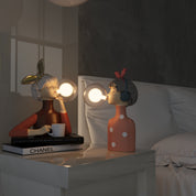 LegnoLuce | Elegante Artigianale Lampada da Tavolo in Tessuto e Legno 8