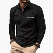 Leonardo | Elegante Polo Manica Lunga Uomo con Taschino 2