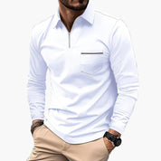 Leonardo | Elegante Polo Manica Lunga Uomo con Taschino 4