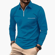 Leonardo | Elegante Polo Manica Lunga Uomo con Taschino 5