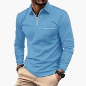 Leonardo | Elegante Polo Manica Lunga Uomo con Taschino 7