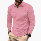Leonardo | Elegante Polo Manica Lunga Uomo con Taschino 8