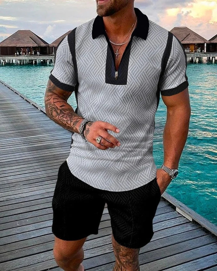 Liam | Elegante Coordinato Estivo con Polo e Pantaloncini 0