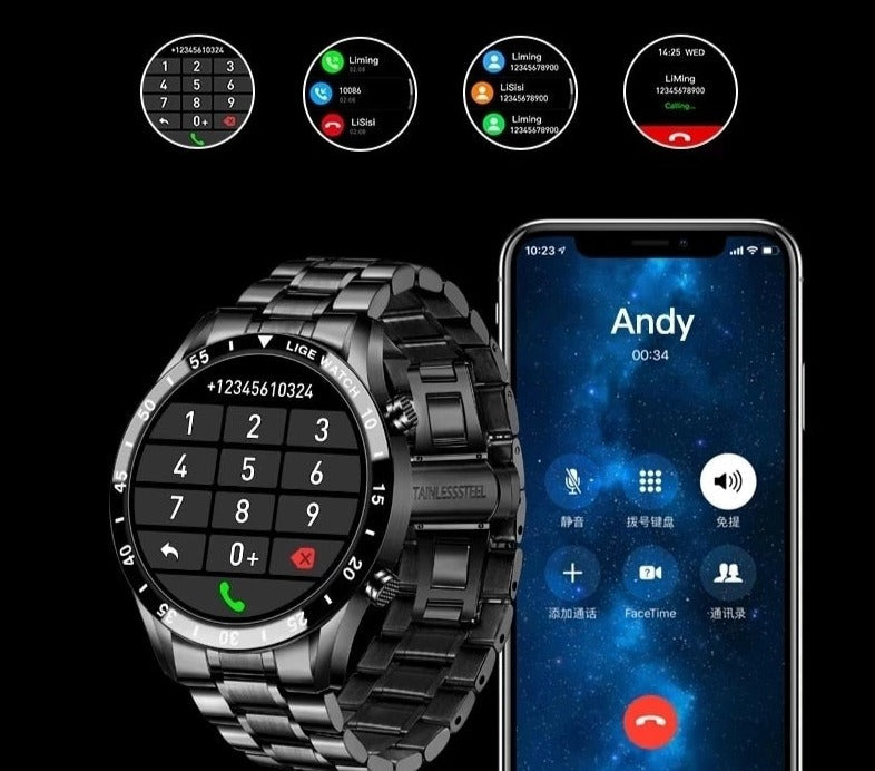 Liam | Elegante Smartwatch Multifunzionale con Monitoraggio Sportivo 3