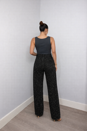 Liam | Eleganti Jeans a Vita Alta con Dettagli Glitterati 3