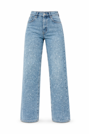 Liam | Eleganti Jeans a Vita Alta con Dettagli Glitterati 4