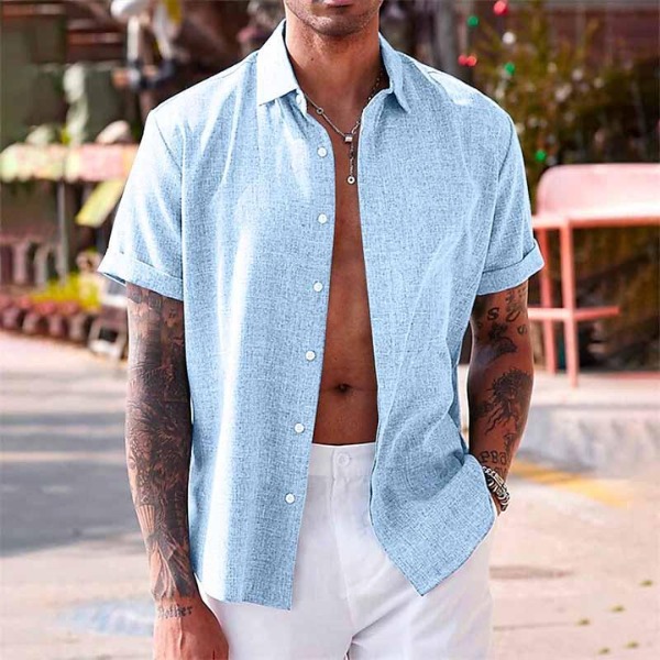 Liam | Leggera Camicia Estiva in Lino da Uomo 3