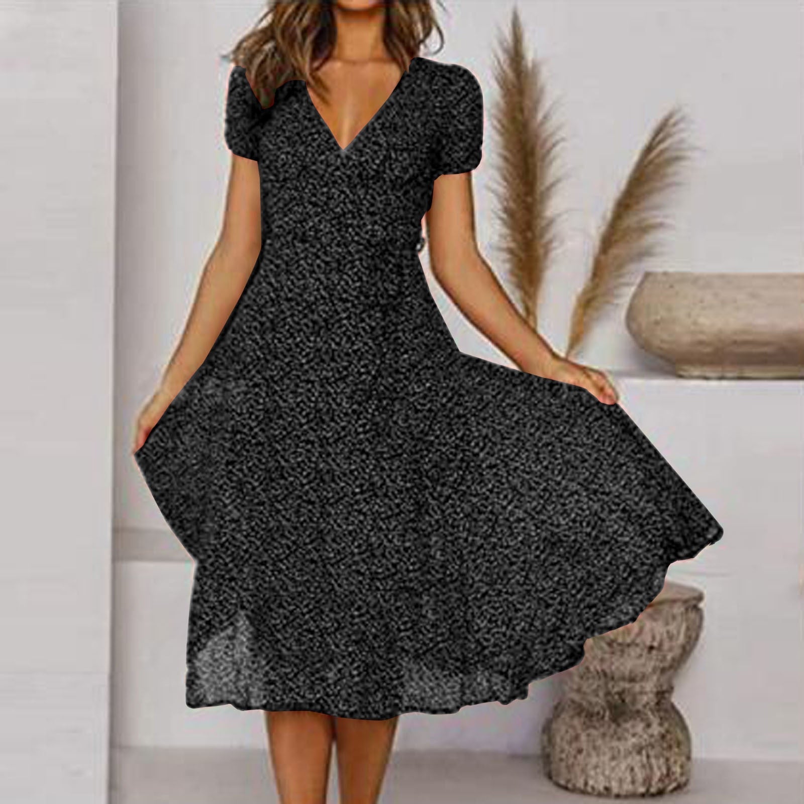 Livia | Elegante Abito A Linea Con Scollo A V Per Donna 3