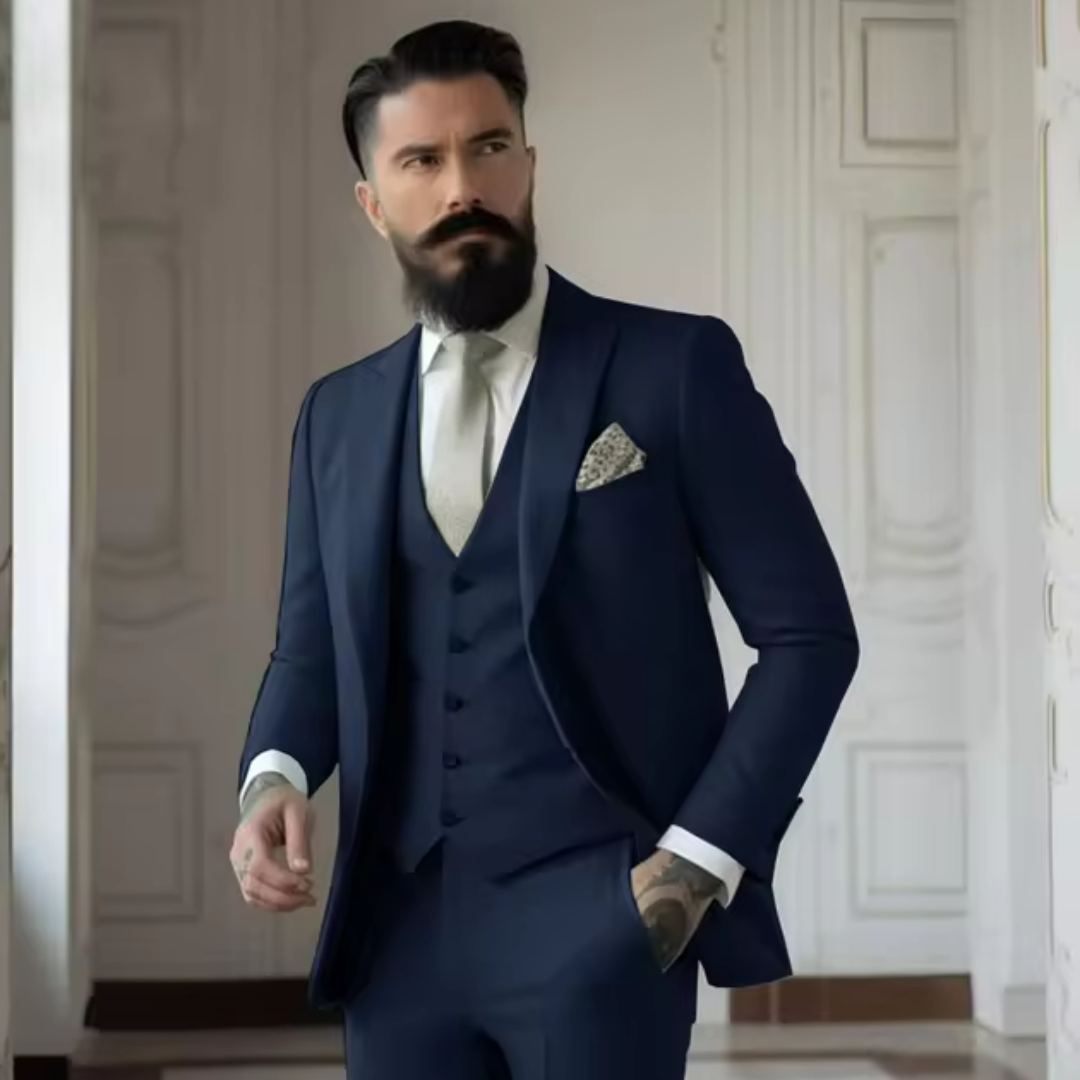 Lorenzo | Elegante Abito Uomo Tre Pezzi Verde Salvia per Matrimoni 10