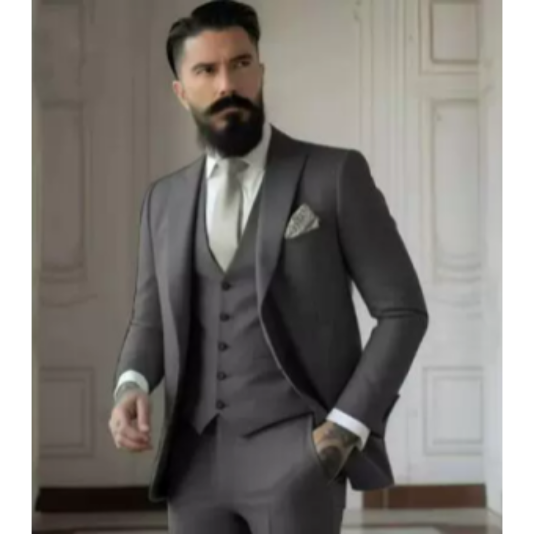 Lorenzo | Elegante Abito Uomo Tre Pezzi Verde Salvia per Matrimoni 11