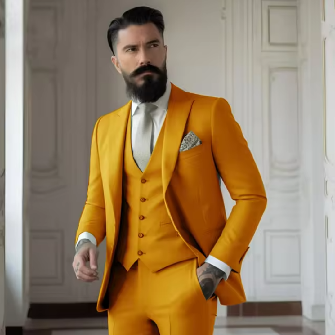 Lorenzo | Elegante Abito Uomo Tre Pezzi Verde Salvia per Matrimoni 15