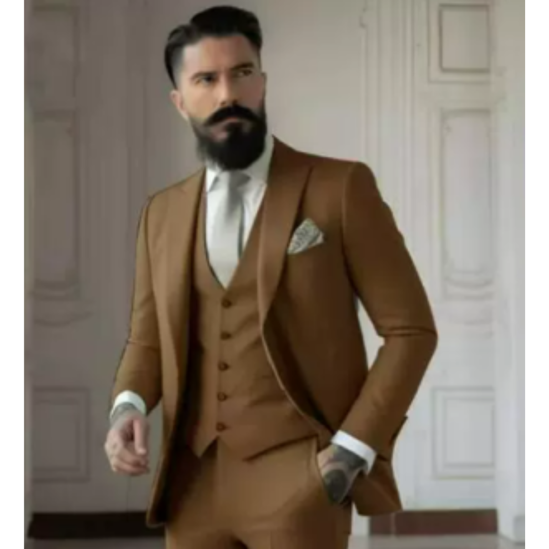 Lorenzo | Elegante Abito Uomo Tre Pezzi Verde Salvia per Matrimoni 17