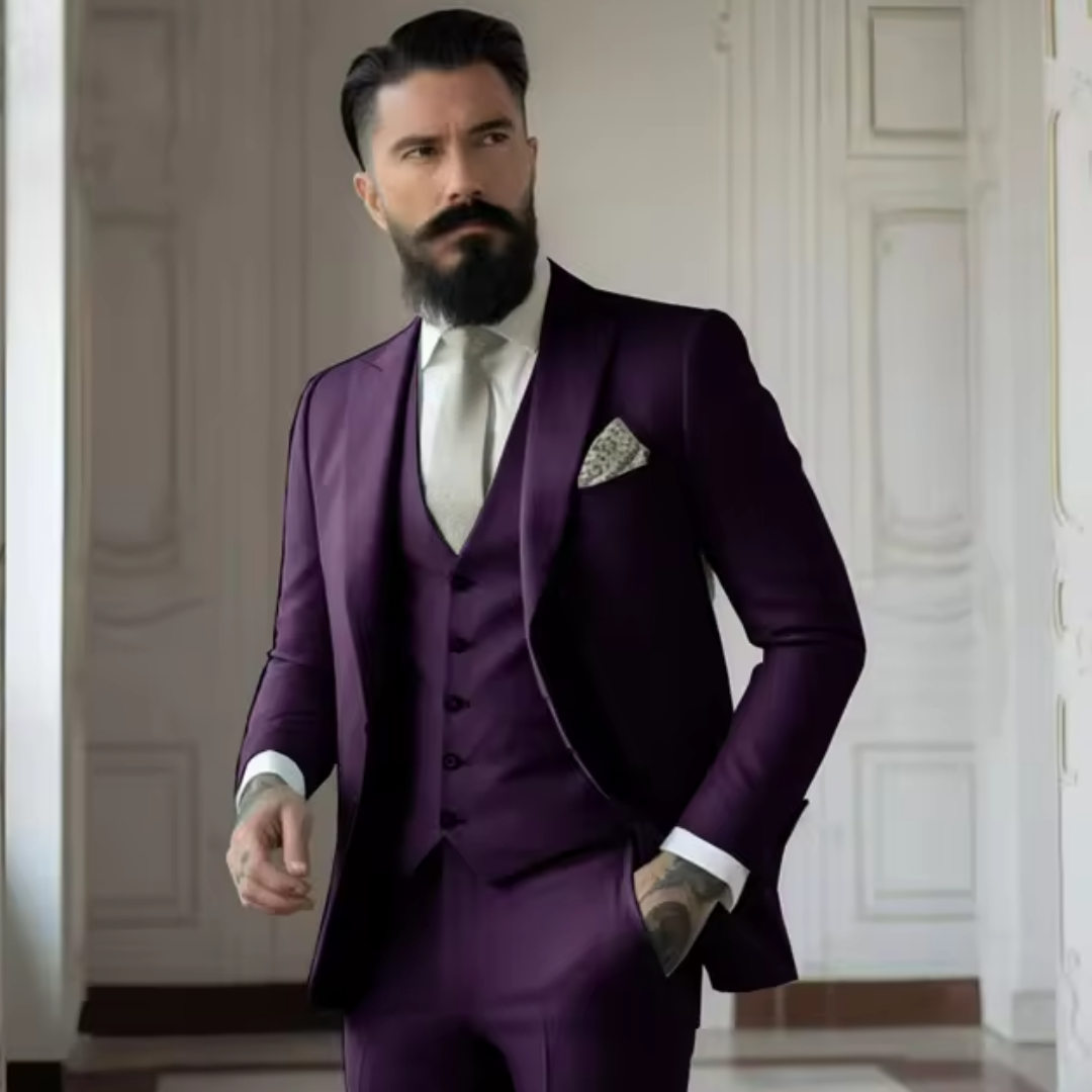 Lorenzo | Elegante Abito Uomo Tre Pezzi Verde Salvia per Matrimoni 18