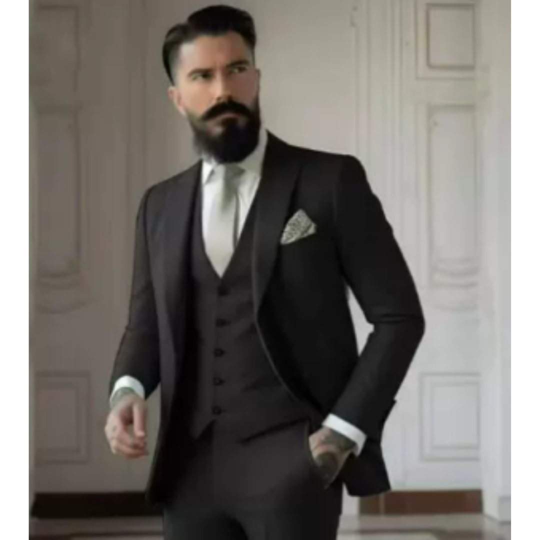 Lorenzo | Elegante Abito Uomo Tre Pezzi Verde Salvia per Matrimoni 21