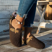 Luca | Eleganti Pantofole Donna Invernali in Lana di Pecora 5