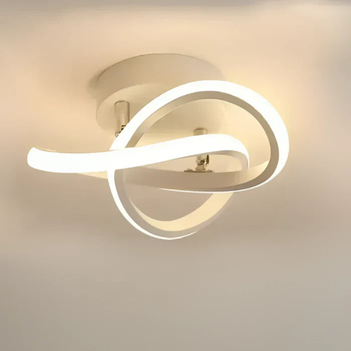 Luminara | Elegante Plafoniera LED Soffitto a Doppio Anello Design Moderno 10