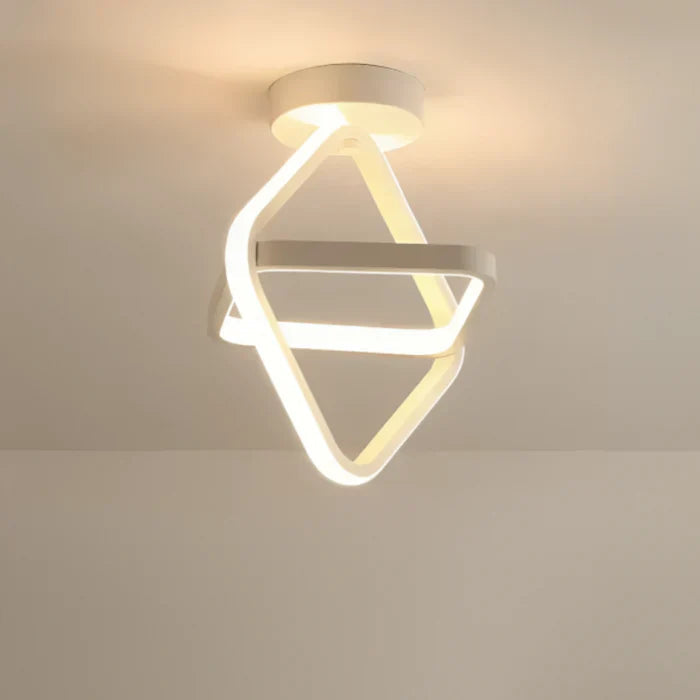 Luminara | Elegante Plafoniera LED Soffitto a Doppio Anello Design Moderno 5