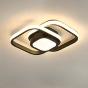 Luminara | Elegante Plafoniera LED Soffitto a Doppio Anello Design Moderno 8