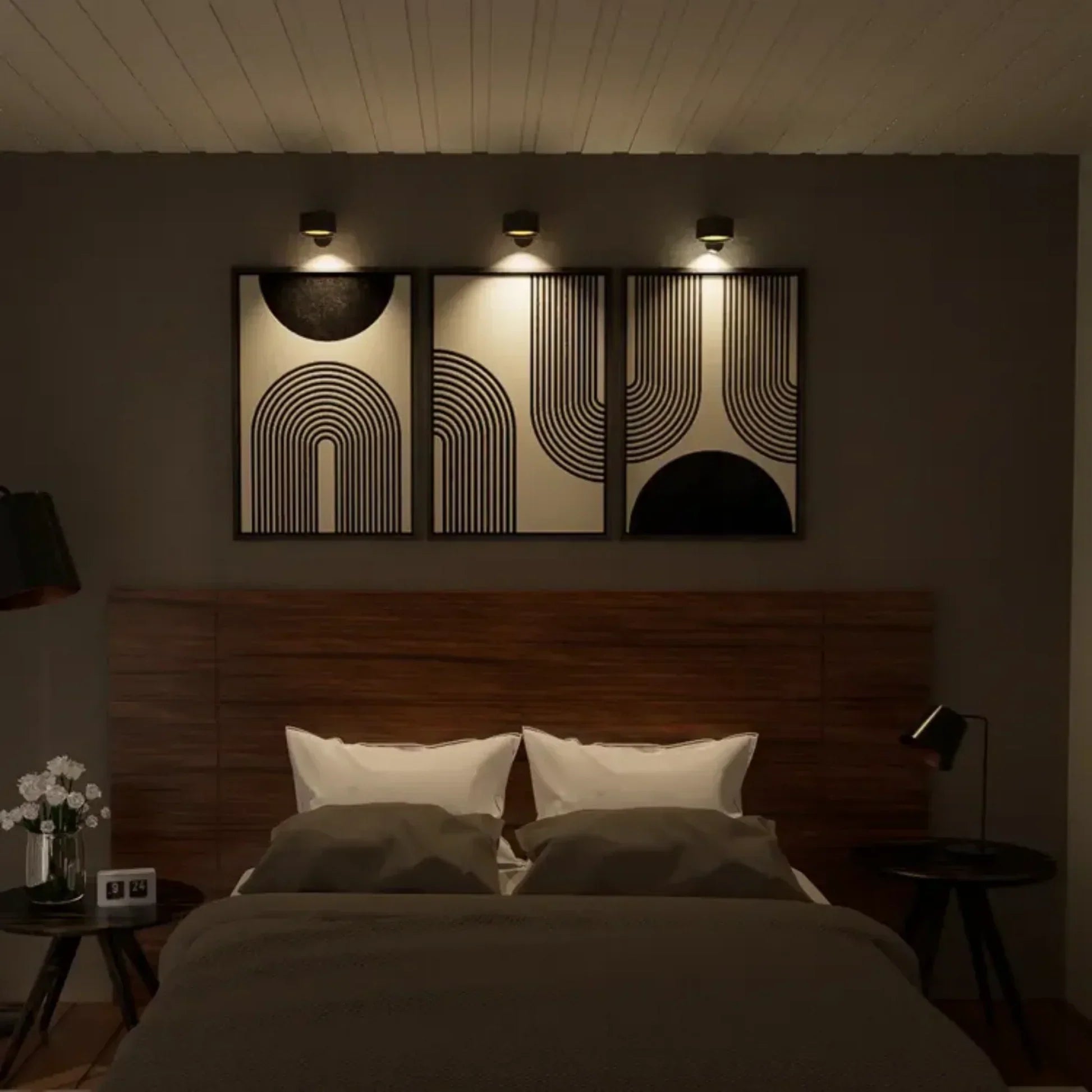 LuminariaMagnetica | Elegante Lampada da Parete Wireless Rotante 360° 4