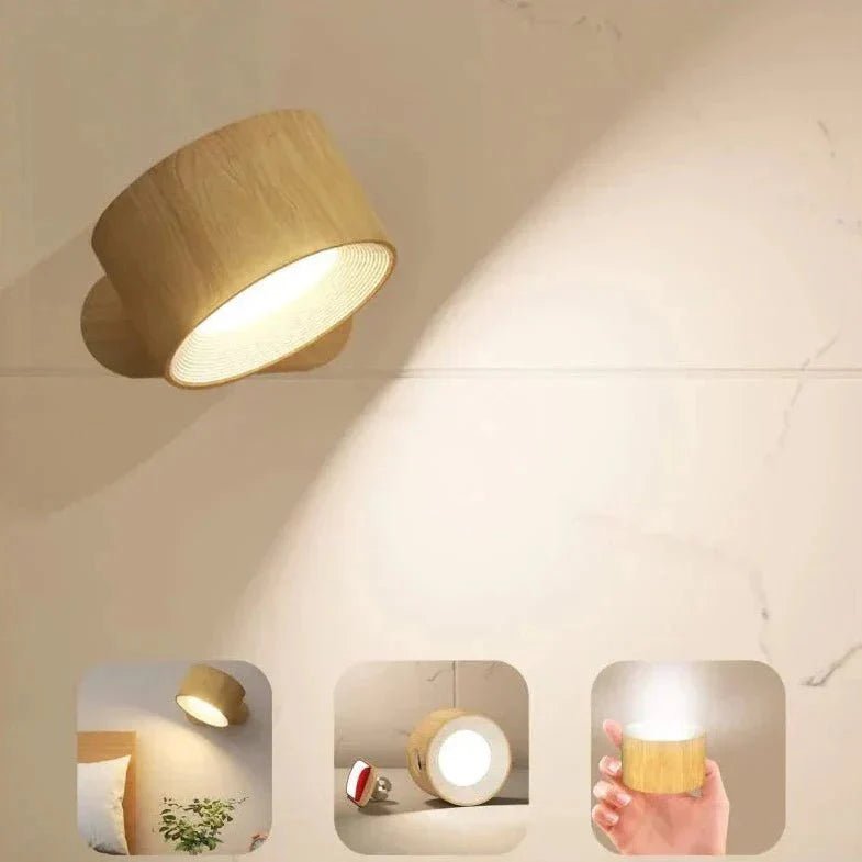 LuminariaMagnetica | Elegante Lampada da Parete Wireless Rotante 360° 8
