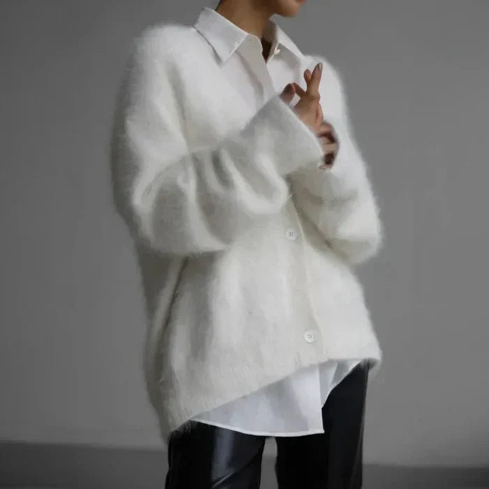 Avelisse Cardigan Donna in Cashmere | Maglia Morbida con Bottoni