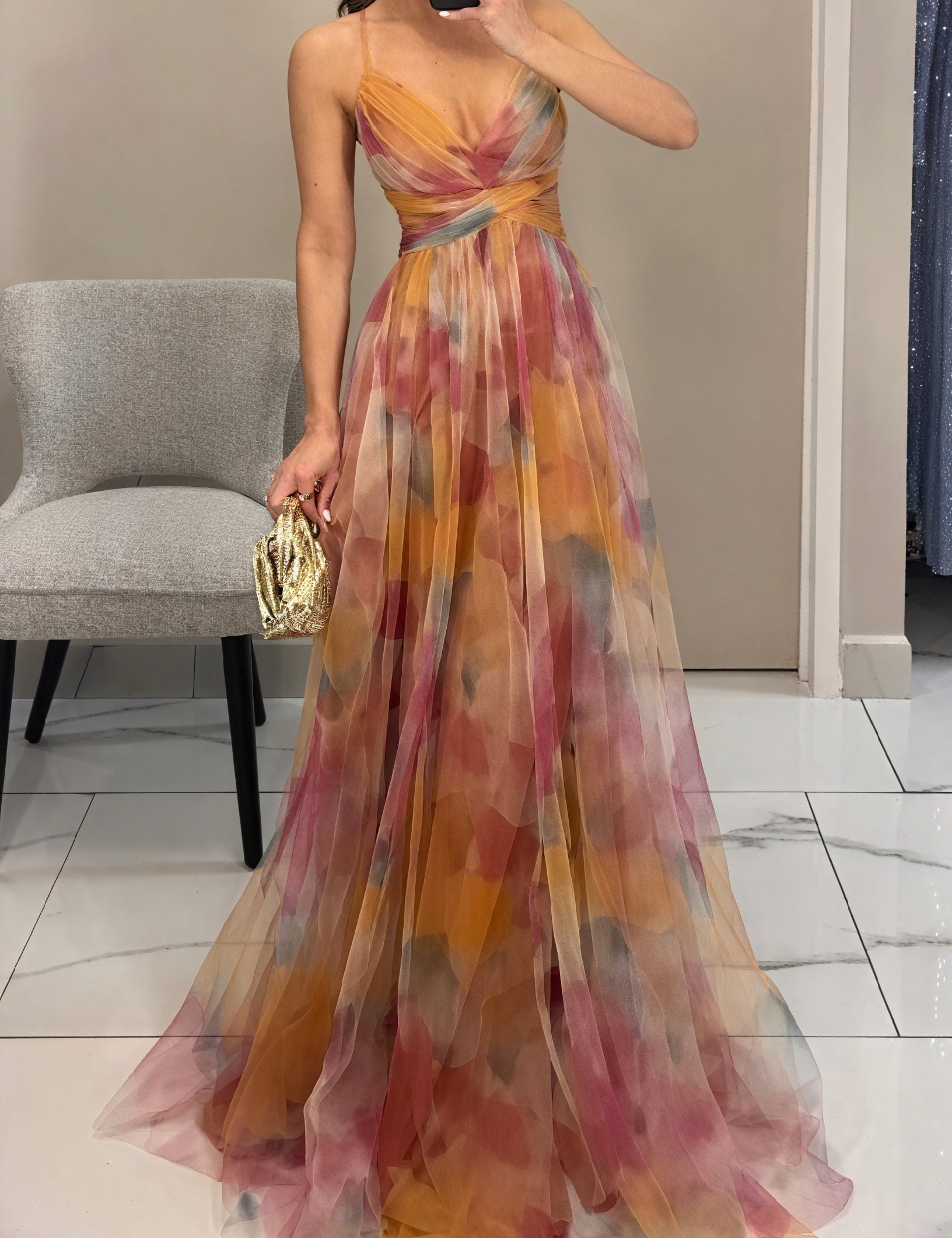 Marco | Elegante Abito Etereo Cerimonia Donna 0