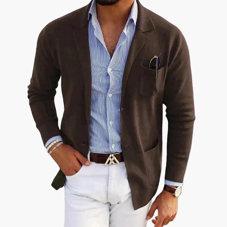 Marco | Elegante Blazer Slim Fit Nero da Uomo 7