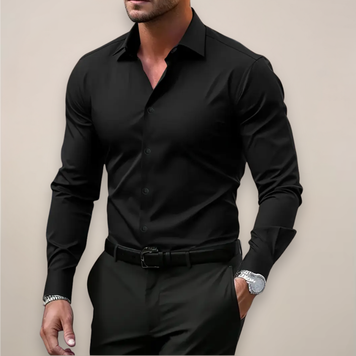 Marco | Elegante Camicia Slim Bianco da Uomo 1