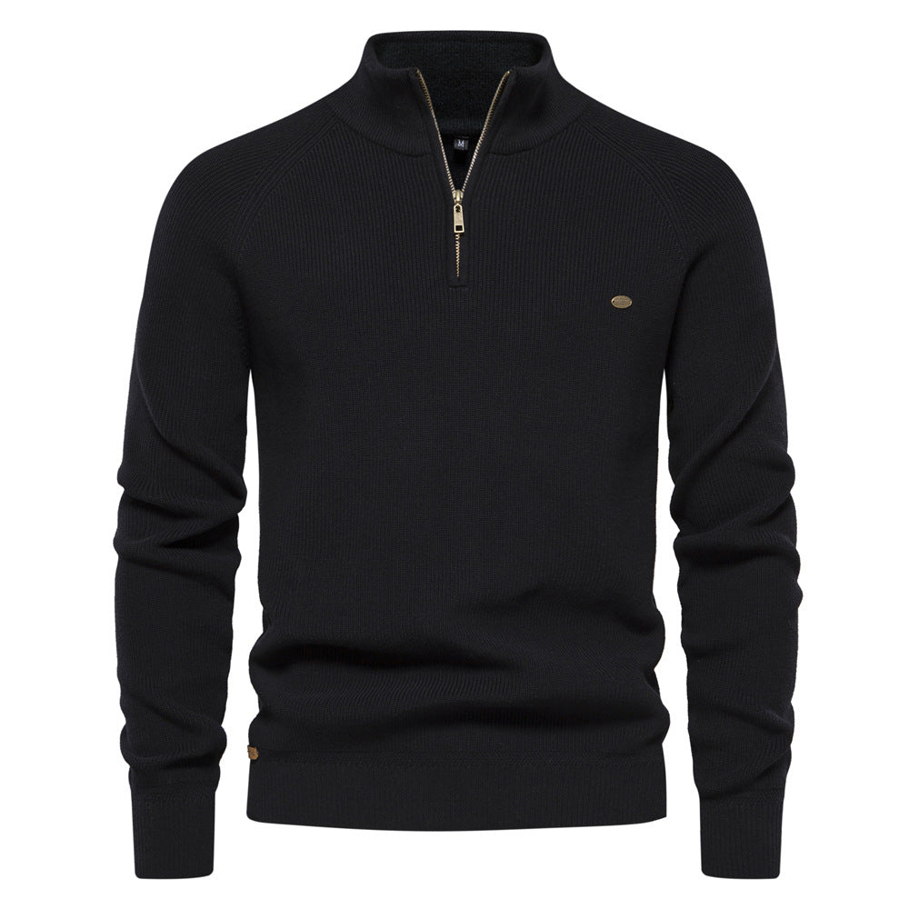 Marco | Elegante Maglione Uomo con Mezza Zip, Morbido e Traspirante 0