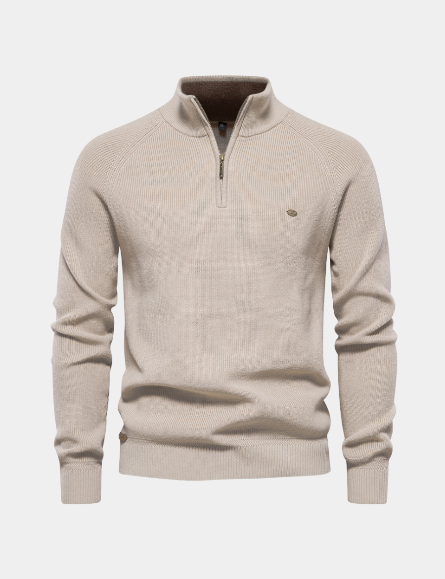 Marco | Elegante Maglione Uomo con Mezza Zip, Morbido e Traspirante 1