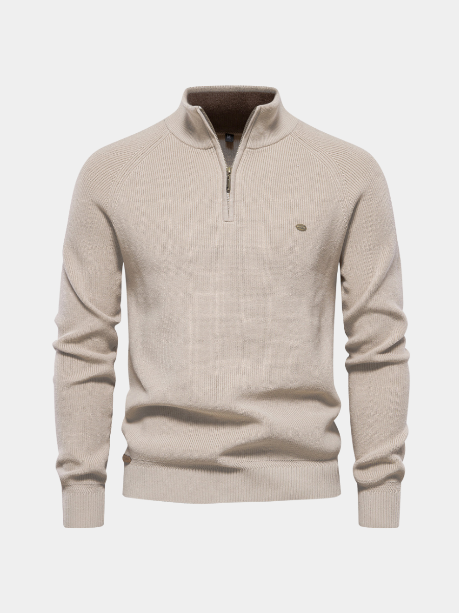Marco | Elegante Maglione Uomo con Mezza Zip, Morbido e Traspirante 1