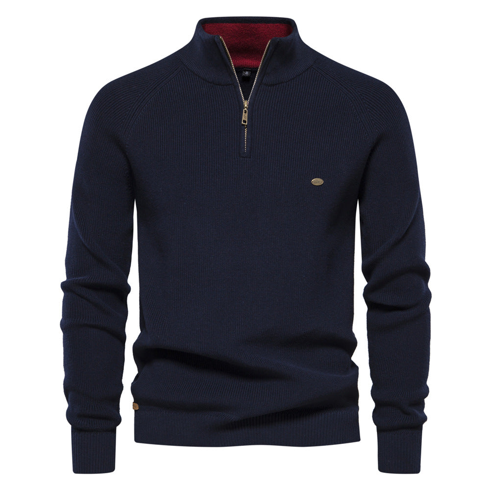 Marco | Elegante Maglione Uomo con Mezza Zip, Morbido e Traspirante 4
