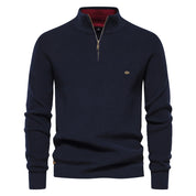 Marco | Elegante Maglione Uomo con Mezza Zip, Morbido e Traspirante 4