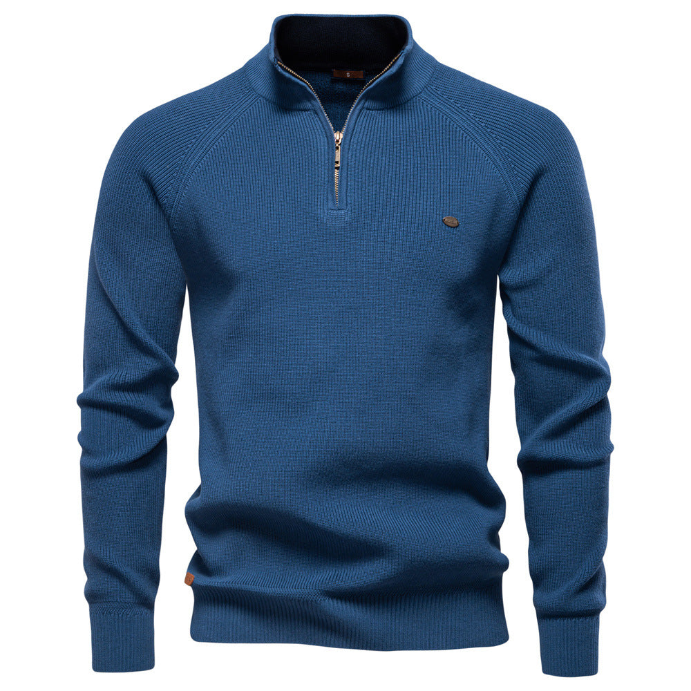 Marco | Elegante Maglione Uomo con Mezza Zip, Morbido e Traspirante 8