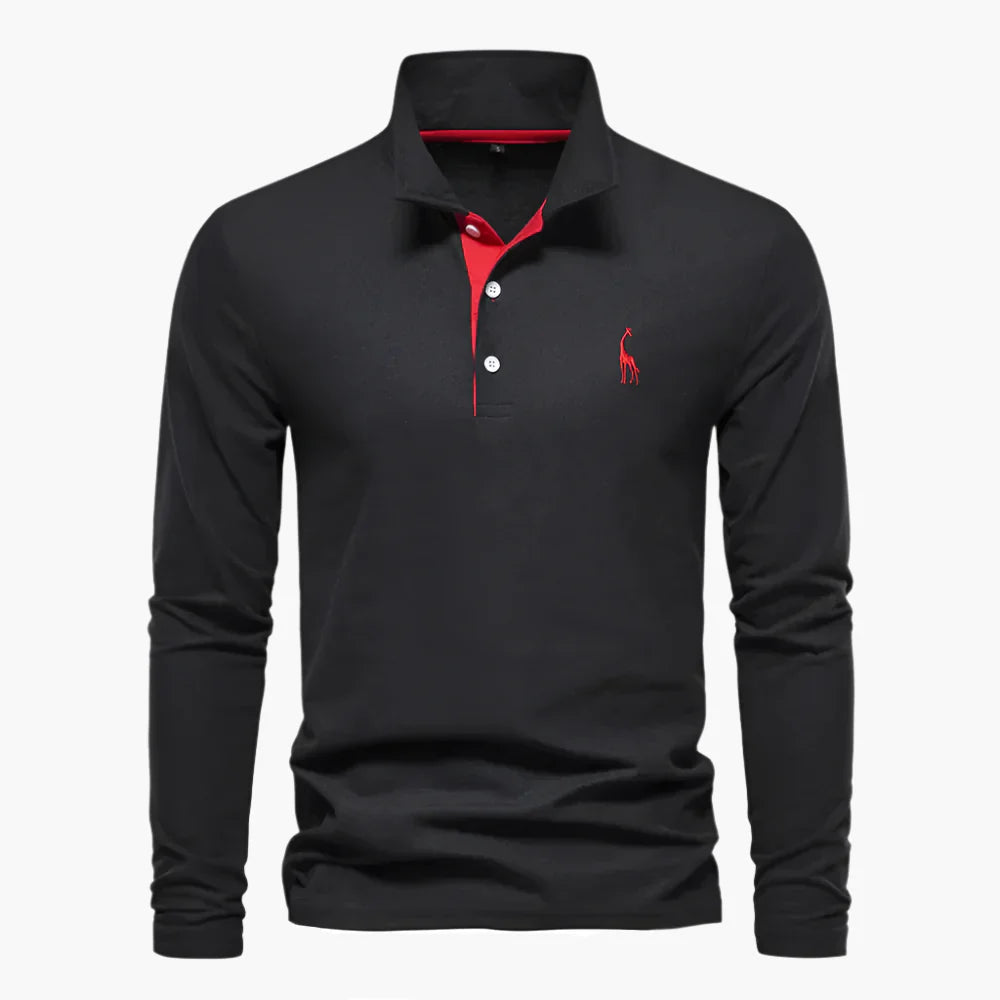 Marco | Elegante Polo Manica Lunga Uomo Casual 0