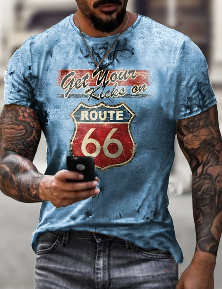 Marco | Vintage Moto T-Shirt Con Stampa Unica Uomo 1