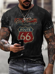 Marco | Vintage Moto T-Shirt Con Stampa Unica Uomo 2
