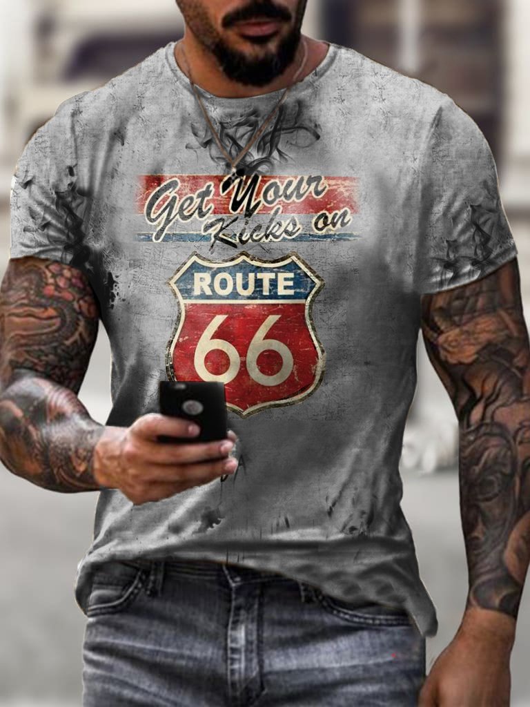 Marco | Vintage Moto T-Shirt Con Stampa Unica Uomo 4