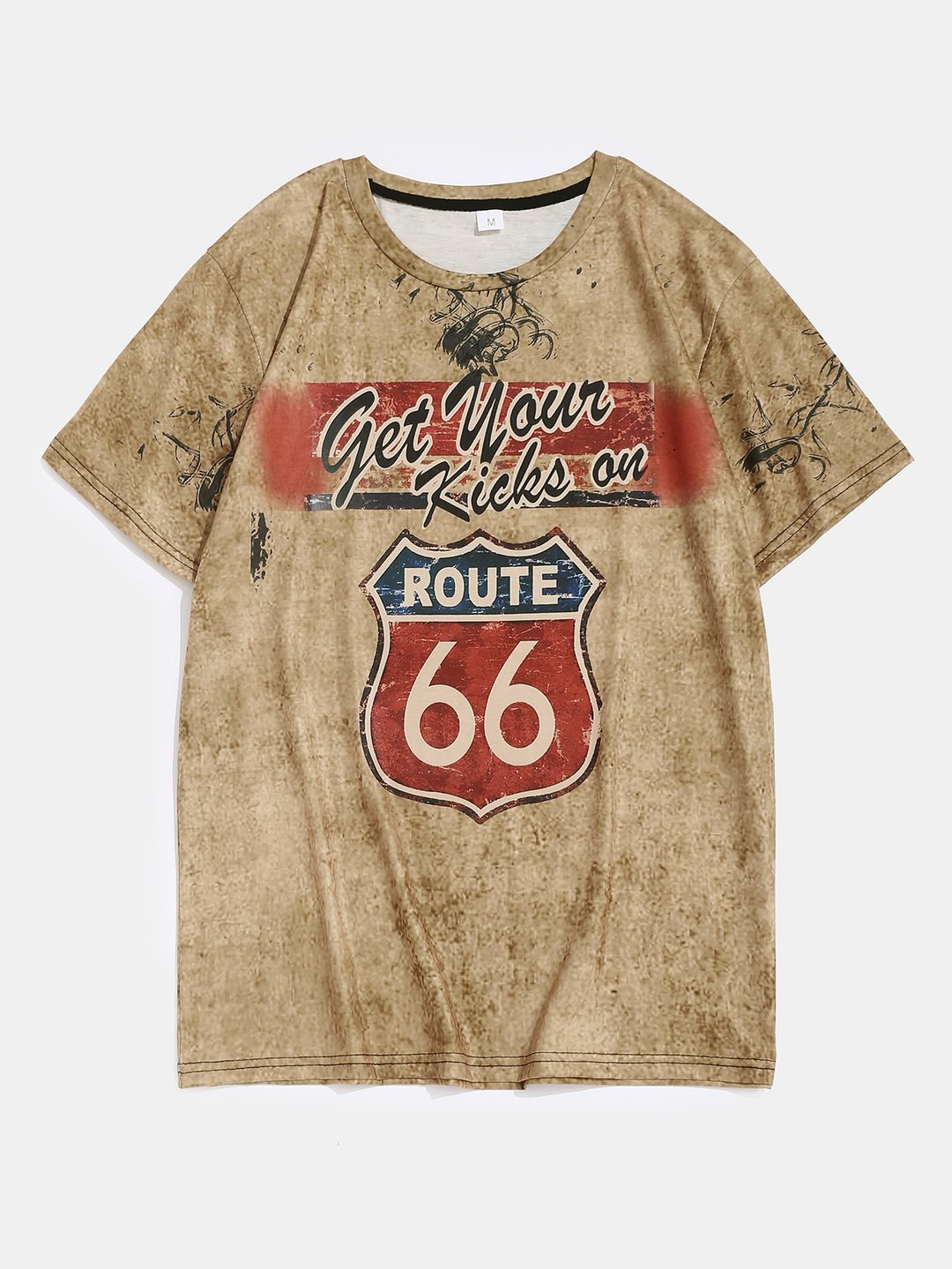 Marco | Vintage Moto T-Shirt Con Stampa Unica Uomo 5