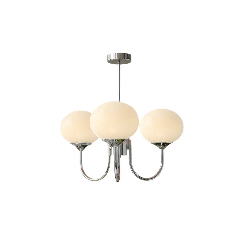 MarshmallowGlow | Elegante Lampadario Moderno in Vetro Rosa e Oro 17