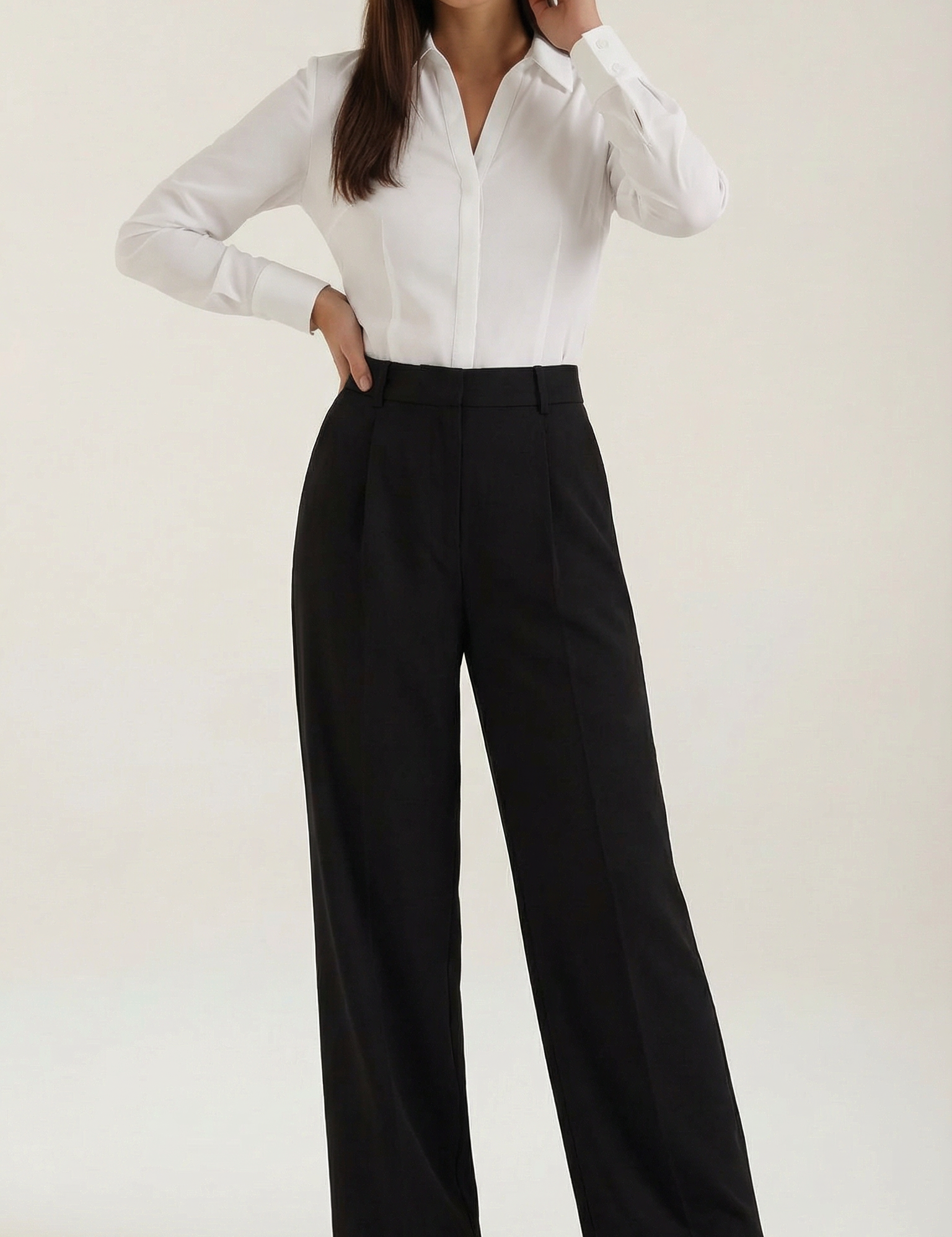 Mason | Eleganti Pantaloni a Gamba Larga 0