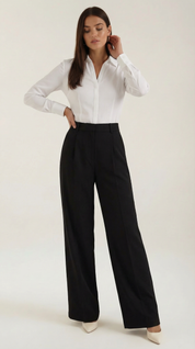 Mason | Eleganti Pantaloni a Gamba Larga 0