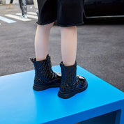 Mia | Colorful Striped Ankle Boots for Girls 5