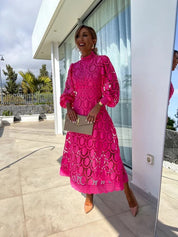 Mia | Elegante Abito Midi in Pizzo 3